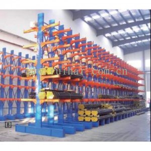 重型懸臂貨架 立柱高度3500,雙面6層，帶底座