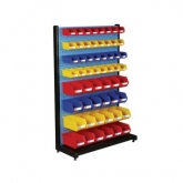 固定型單面物料整理架，960X375X1450mm，含56個(gè)零件盒，散件發(fā)貨