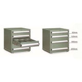 雙軌工具柜580×525×665mm(四個抽屜) 綠色，F(xiàn)C-665N